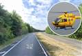 Key road closed after air ambulance called to crash involving pedestrian